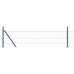 vidaXL Hexagonal hegn med betonbund 25 x 0,5 m PVC-belagt st&aring;l Mesh