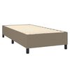 vidaXL Boxspring sengeramme Taupe 100x200 cm Stof