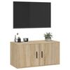 vidaXL v&aelig;gh&aelig;ngt tv-skab 80x34,5x40 cm sonoma-eg