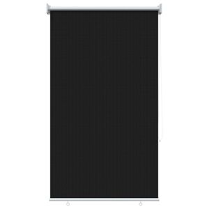 vidaXL Udend&oslash;rs rullesk&aelig;rm 90% UV blok Sort 80 x 230 cm HDPE