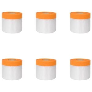 vidaXL St&oslash;vbetr&aelig;k med kl&aelig;bende tape 6 pcs Transparent 30 x 3300 cm