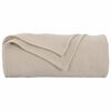 vidaXL Throw t&aelig;ppe Beige 200 x 150 cm Fleece