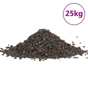 vidaXL basaltgrus 25 kg 5-8 mm sort