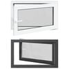 vidaXL Kip & Drej K&aelig;lder Vinduet RISOR 100 x 70 cm PVC og glas