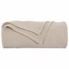 vidaXL Kastet&aelig;pper 6 pcs Beige 200 x 150 cm Fleece