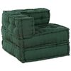 vidaXL Modulsofa 3 pcs Gr&oslash;n Stof