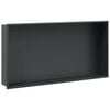 vidaXL brusehylde 62x32x9 cm rustfrit stil matsort