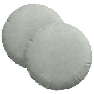 vidaXL S&aelig;depuder 2 stk. Fl&oslash;jl Lysegr&aring; &Oslash;30 x 13 cm