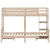 vidaXL køjeseng 90x200/120x200 cm massivt fyrretræ