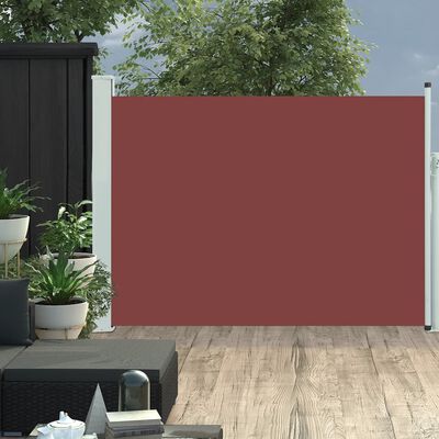 vidaXL sammenrullelig sidemarkise til terrassen 120x500 cm brun