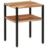vidaXL sidebord 35x35x45 cm massivt akacietr&aelig; og jern