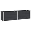 vidaXL H&oslash;jbed Sort 200 x 50 x 54 cm WPC og Aluminium