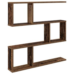 vidaXL V&aelig;ghylde Gammelt tr&aelig; 80 x 12 x 79,5 cm Konstrueret tr&aelig;