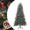 vidaXL Kunstigt juletr&aelig; Gr&oslash;n 240 cm PVC og plastik og st&aring;l