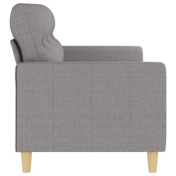vidaXL 3-personers sofa 180 cm stof lysegr&aring;