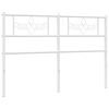 vidaXL udskiftningsgavl 150 cm metal hvid