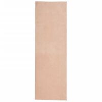 vidaXL gulvtæppe HUARTE 80x250 cm kort luv og vaskbart rosa