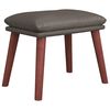 vidaXL fodskammel 45x29,5x35 cm kunstl&aelig;der gr&aring;