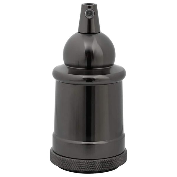 vidaXL lampeholdere 2 stk blank sort E27