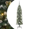 vidaXL Kunstigt slankt juletr&aelig; Gr&oslash;n og Hvid 150 cm