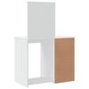 vidaXL makeupbord med LED-lys 90x42x132,5 cm hvid