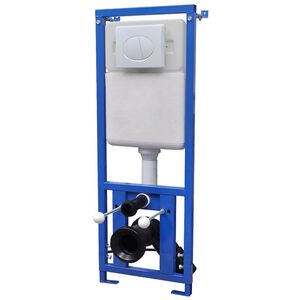 vidaXL Indbygningscisterne til V&aelig;gh&aelig;ngt Toilet 11 L 41x14x(110-125) cm