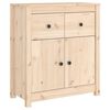 vidaXL sk&aelig;nk 70x35x80 cm massivt fyrretr&aelig;
