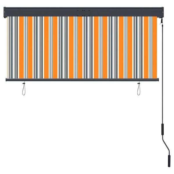 vidaXL udend&oslash;rs rullegardin 140x250 cm gul og bl&aring;