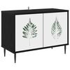 vidaXL TV-skab HANAU 69 x 33 x 50,5 cm Sort eg Konstrueret tr&aelig;