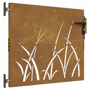 vidaXL havel&aring;ge 85x100 cm cortenst&aring;l gr&aelig;sdesign