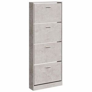 vidaXL skoskab 59x17x150 cm konstrueret tr&aelig; betongr&aring;