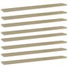 vidaXL boghylder 8 stk. 80x10x1,5 cm konstrueret tr&aelig; sonoma-eg