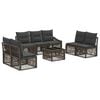 vidaXL Havesofa S&aelig;t 8 stk. Gr&aring; polyrattan