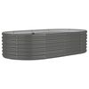 vidaXL plantekrukke 152x80x36 cm galvaniseret st&aring;l gr&aring;
