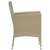 vidaXL spisebordsstole til haven 4 stk. polyrattan beige