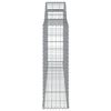 vidaXL buede gabionkurve 3 stk. 300x30x100/120 cm galvaniseret jern