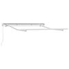 vidaXL Markiseramme Hvid 2,5 x 2 m Metal