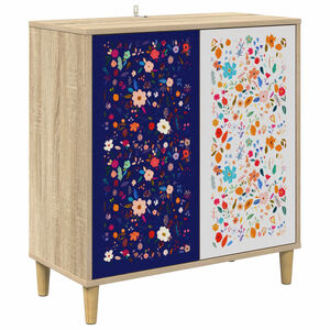 vidaXL Sideboard MAINZ Sonoma-eg 69 x 33 x 75 cm Konstrueret tr&aelig;
