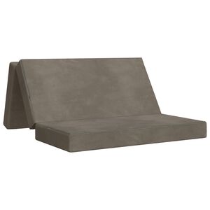 vidaXL Samlebar Sofa Seng 160 x 67 x 45 cm Lysegr&aring;