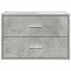 vidaXL skab med 2 skuffer 60x31x40 cm konstrueret træ betongrå
