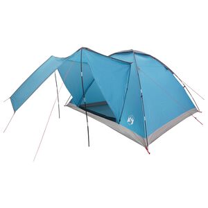 vidaXL Camping telt 6-personers Bl&aring; Polyester og St&aring;l