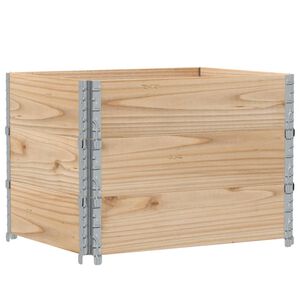 vidaXL pallerammer 3 stk. 80x60 cm massivt fyrretr&aelig;
