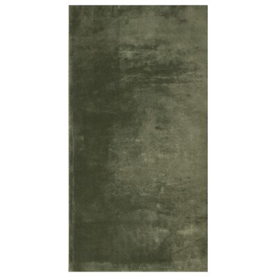 vidaXL gulvtæppe HUARTE 60x110 cm kort luv og vaskbart skovgrøn