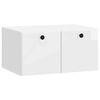 vidaXL V&aelig;gh&aelig;ngt TV-skab 59,5 x 41 x 30 cm Hvid h&oslash;jglans