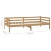 vidaXL daybed 90x200 cm massivt fyrretr&aelig; gyldenbrun