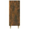 vidaXL skænk 69,5x34x90 cm konstrueret træ røget egetræsfarve