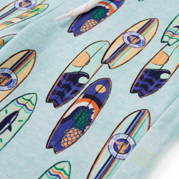 Shorts til børn str. 140 med snøre blåmeleret