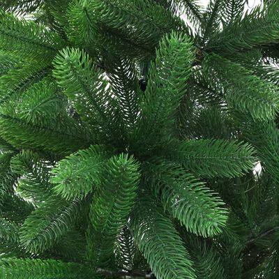 vidaXL kunstigt juletræ med naturtro nåle 180 cm grøn