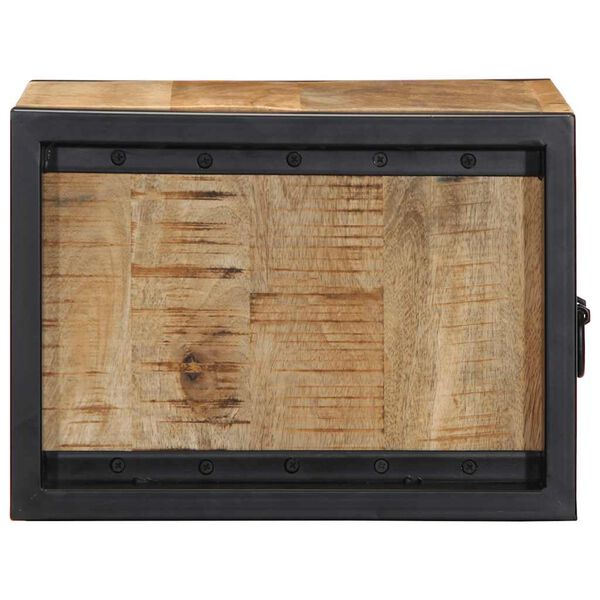 vidaXL sengeskab 40x35x25 cm massivt ru mangotræ