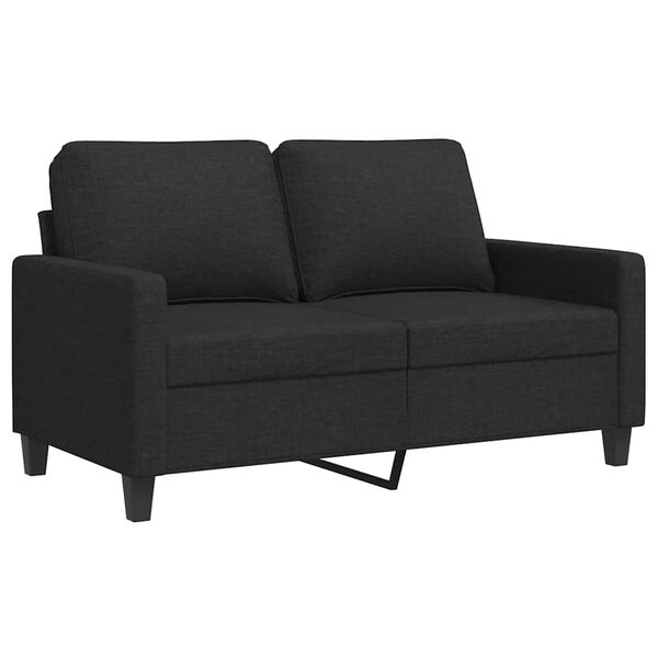 vidaXL 2-personers sofa 120 cm stof sort